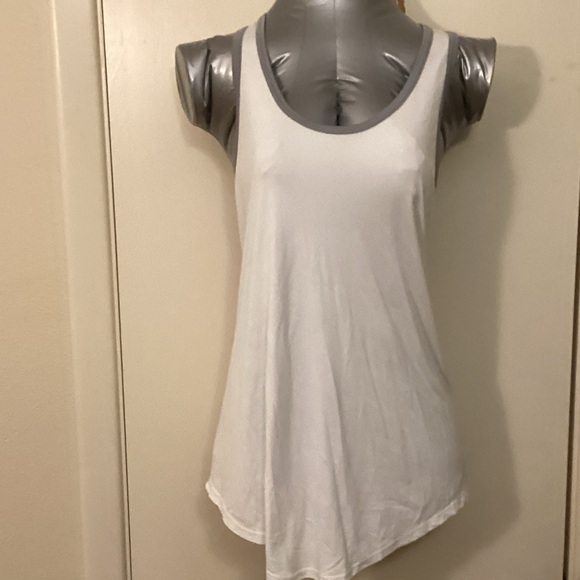 Splits59 White, Pink and Gray Tank Top Medium - Picture 1 of 3